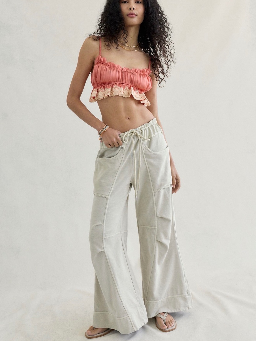 We the Free Sky Riser Knit Wide Leg Pull On